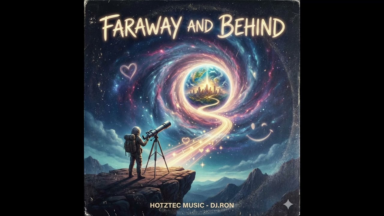 faraway and behind