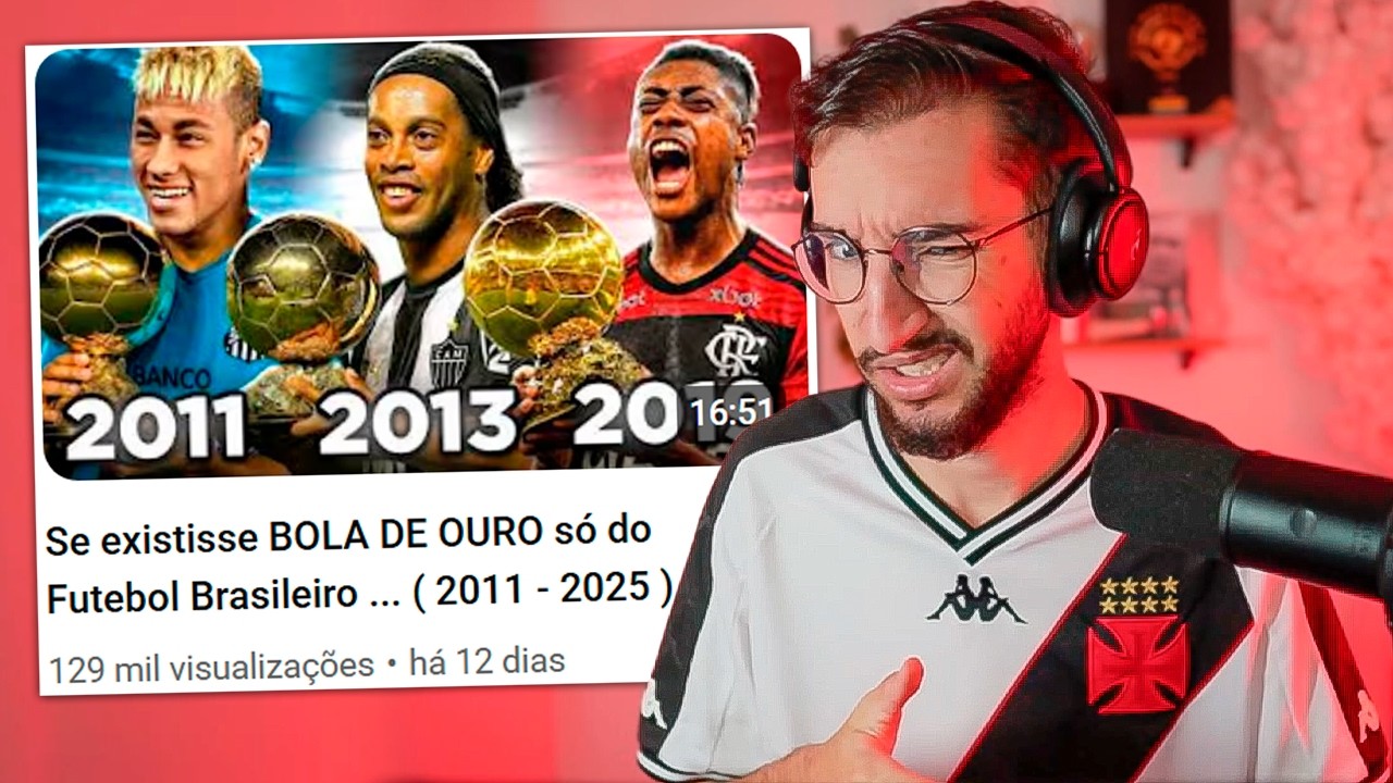 Se existisse BOLA DE OURO só do Futebol Brasileiro ...