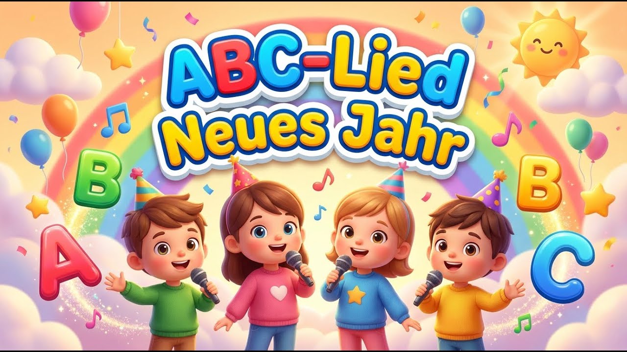 ABC Lied 🎵 Neues Jahr | Das ABC Lied zum neuen Jahr 🎉 Alphabet lernen für Kinder (A–Z lernen)
