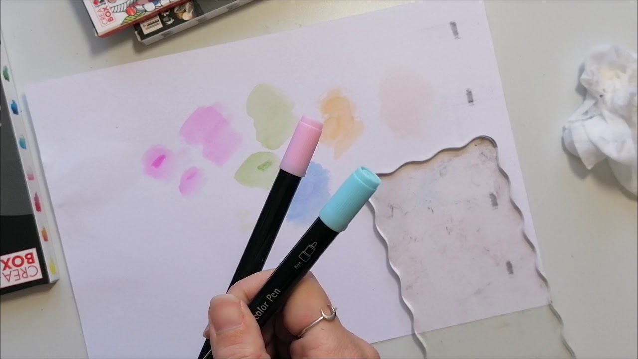 TEST DES FEUTRES AQUARELLES LIDDLE