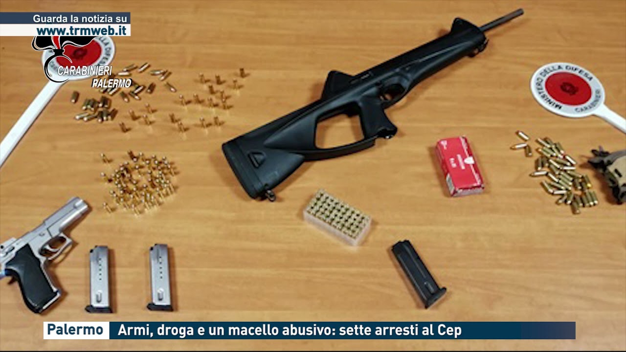 Palermo - Armi, droga e un macello abusivo: sette arresti al Cep