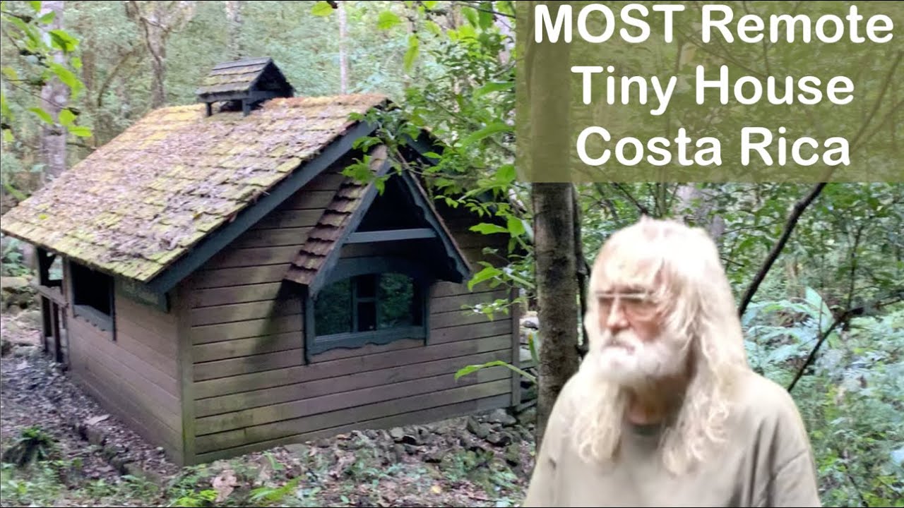 MOST REMOTE Tiny House in Costa Rica - 76 Year Old Man - OFF GRID 14 Years in Tiny Cabin