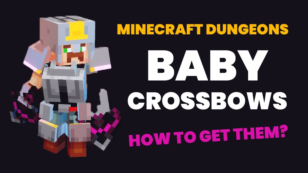 How to Get BABY CROSSBOWS in Minecraft Dungeons? (Dual Crossbows with Perk)