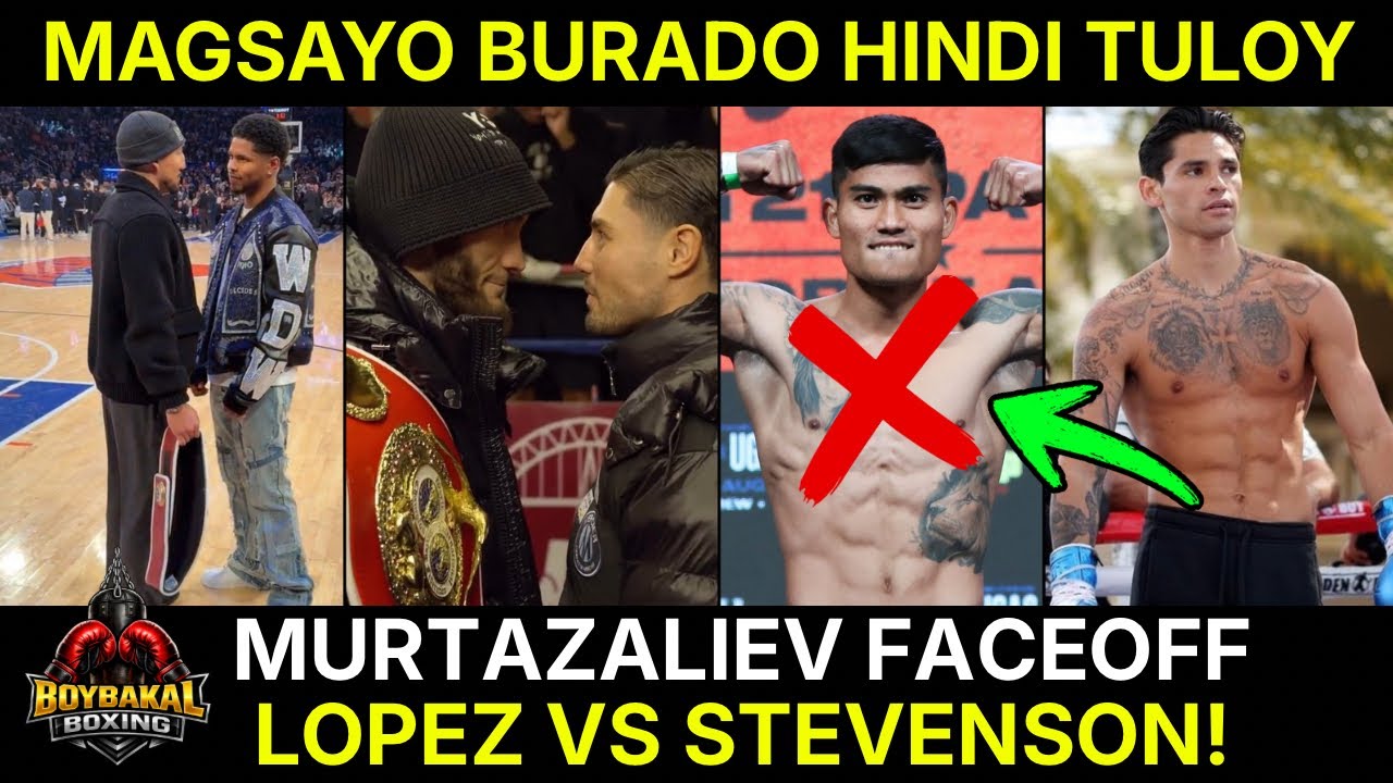 Magsayo BURADO Sa Undercard Ni Ryan Garcia | Lopez Vs Stevenson FaceOFF | Murtazaliev FaceOFF