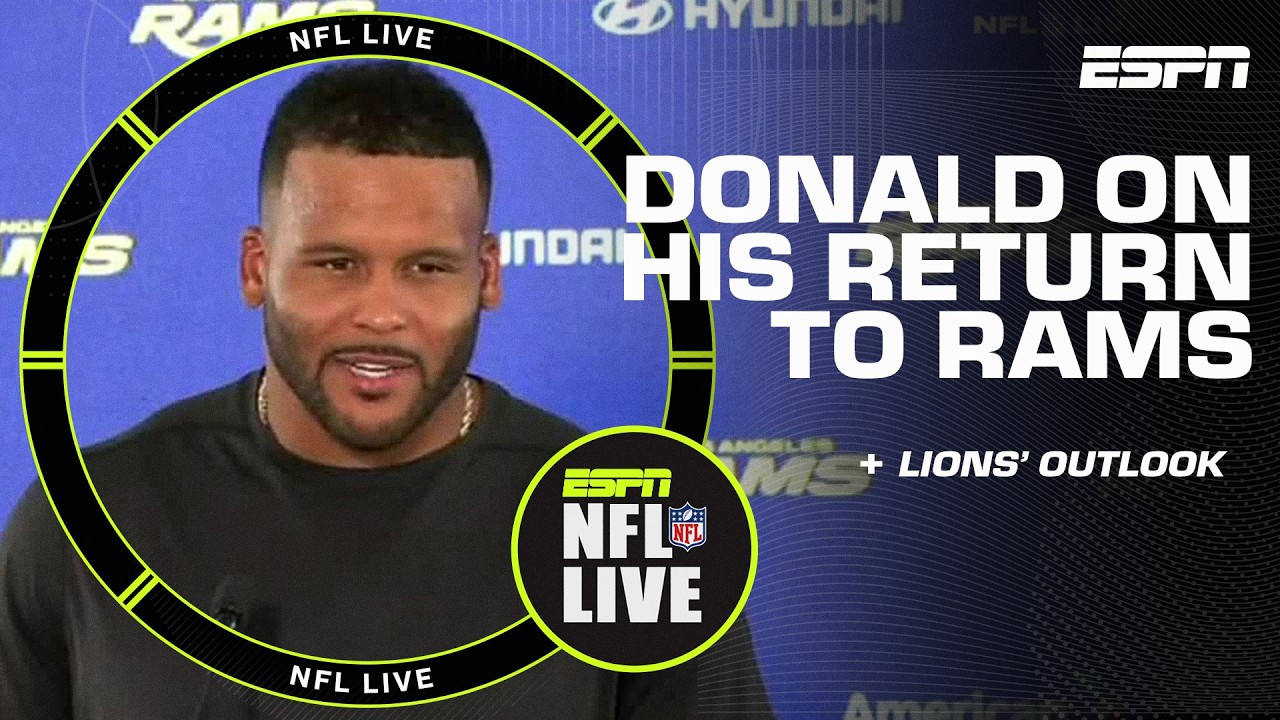 Aaron Donald speaks about return + How to play vs. Rams' defense? | NFL Live