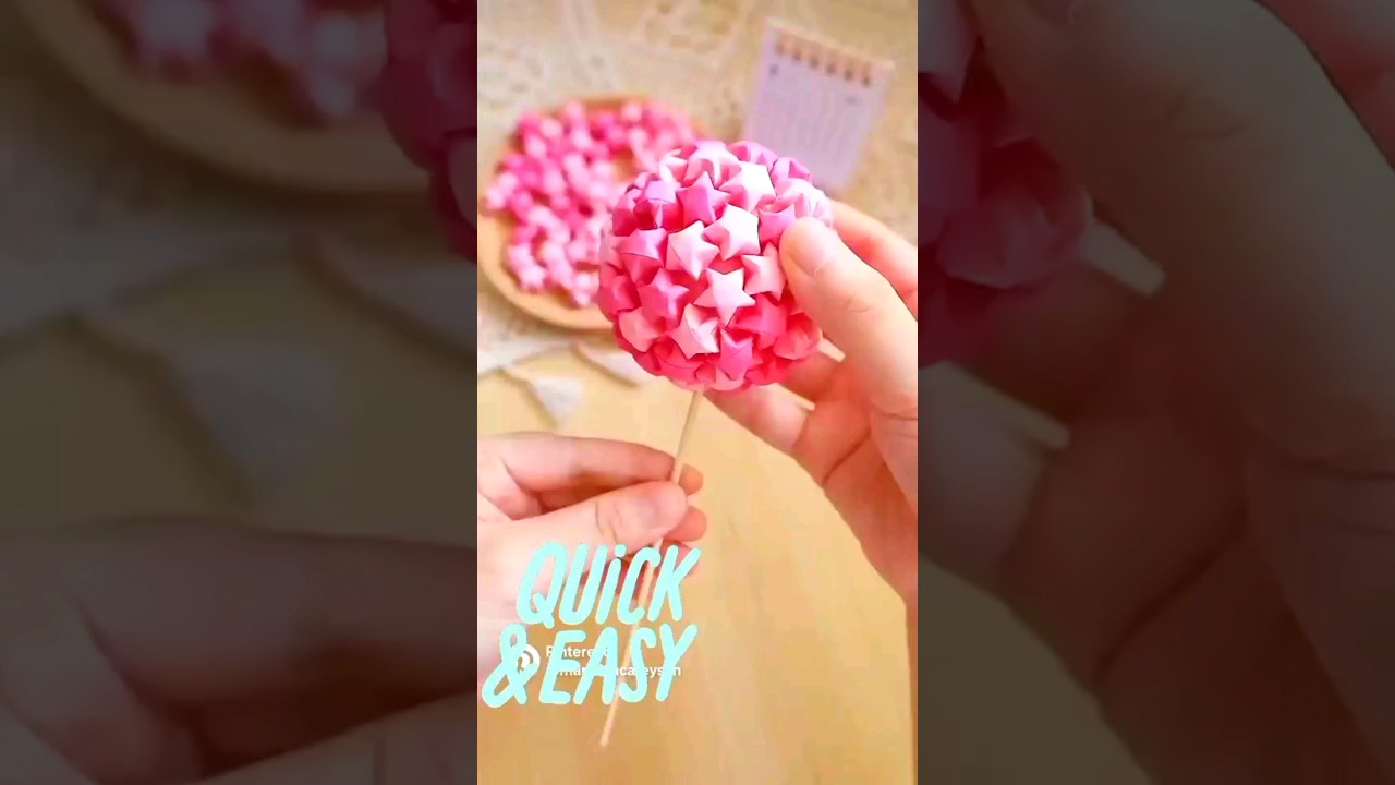 PAPER STAR BOUQUET✨Yulduzcha Yasash | Star Bouquet #star #diy #papercraft #bouquet #trending