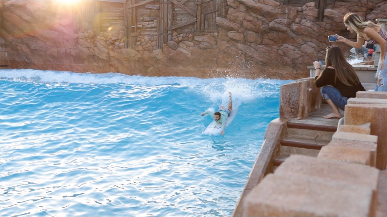 SURFING DISNEYS TYPHOON LAGOON | WAVE POOL