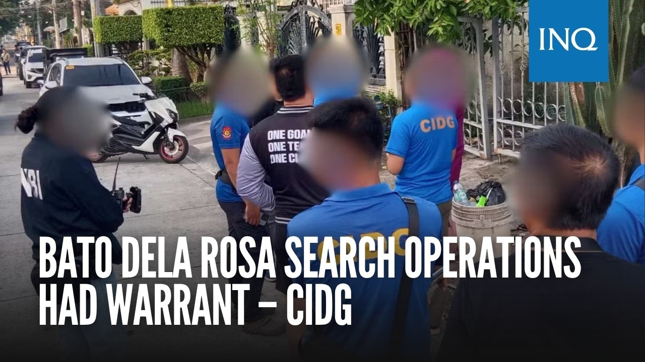 Bato dela Rosa search operations had warrant &ndash; CIDG
