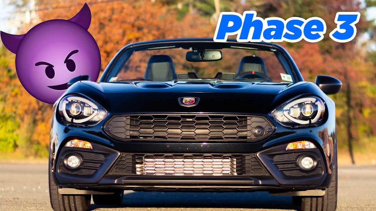 Tuned Fiat 124 Spider Abarth Acceleration Eurocompulsion Phase 3 1446+ Big Turbo