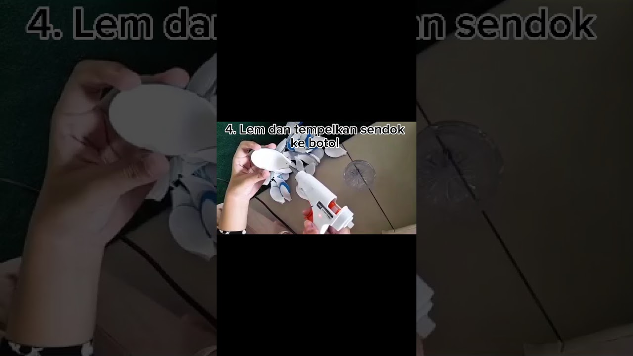 Tutorial Membuat Vas Bunga Dari Sendok bekas 