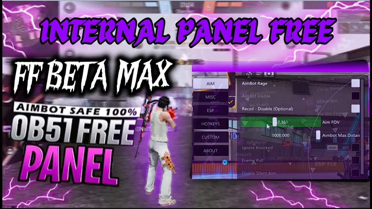 FREE NEW PC PANEL OB51💻 BEST PANEL FOR AIMBOT FREE FIRE BETA 🎯 SILENT AIM | 100% SAFE AND ANTIBAN ✅