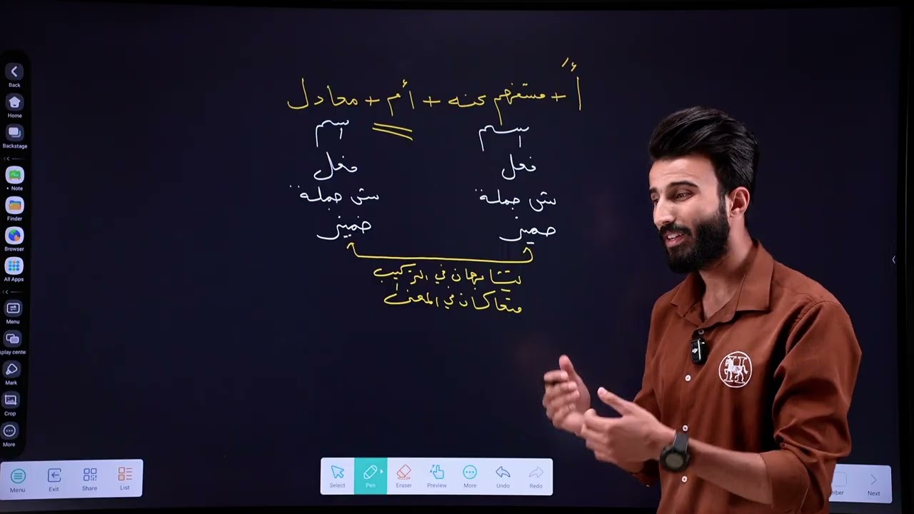 المحاضرة الرابعة من أسلوب الاستفهام ( تحويل استفهام التصور إلى تصديق و بالعكس )
