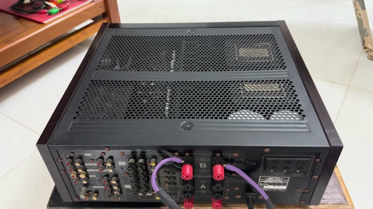 Amply PIONEER A-838, công suất khủng, nghe nhạc không kén loa, ghép thêm vang là karaoke ngon luôn