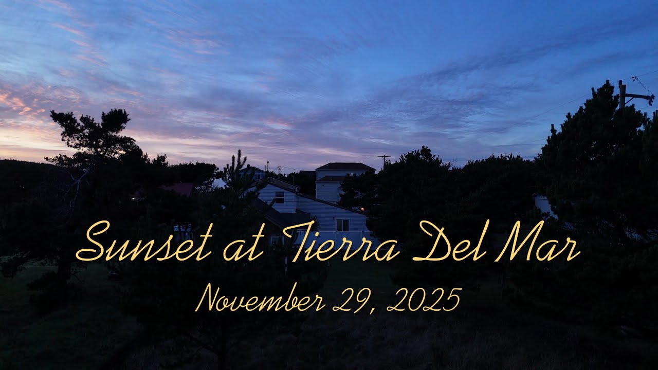 Sunset at Tierra Del Mar - November 29, 2025