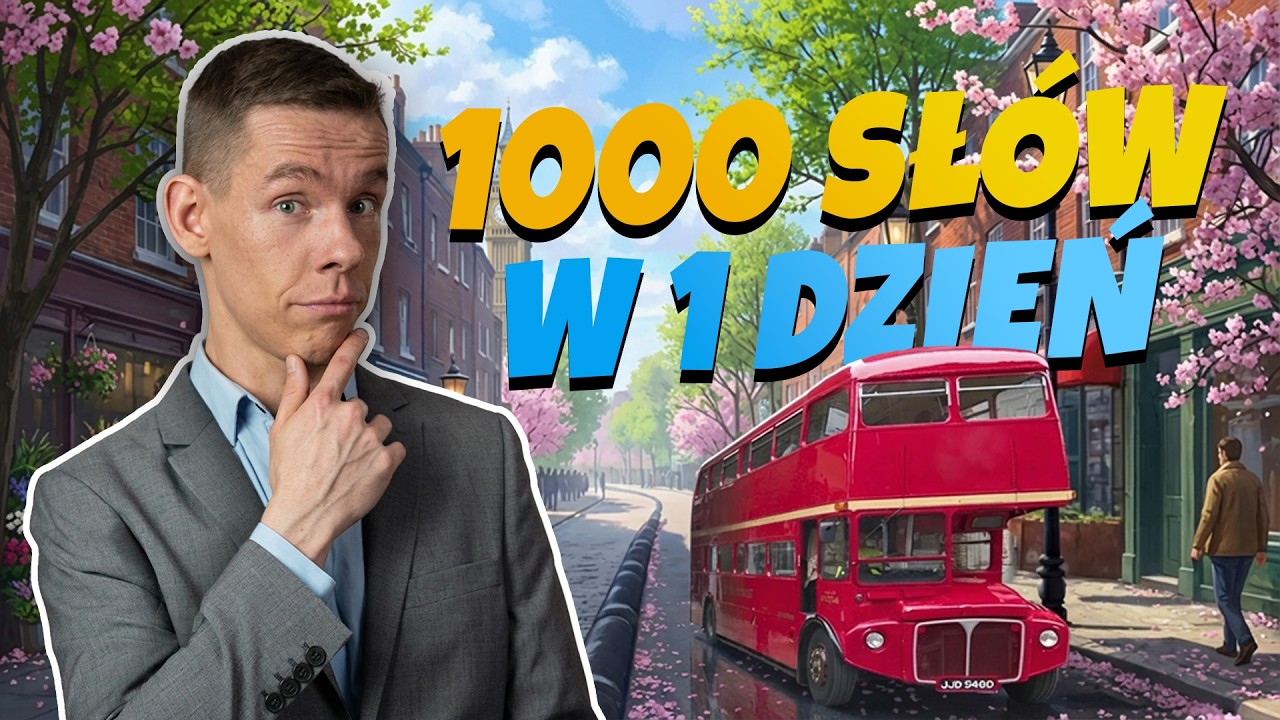 1000 Angielskich Sł&oacute;w w 1 Dzień - rewolucja w nauce sł&oacute;wek!