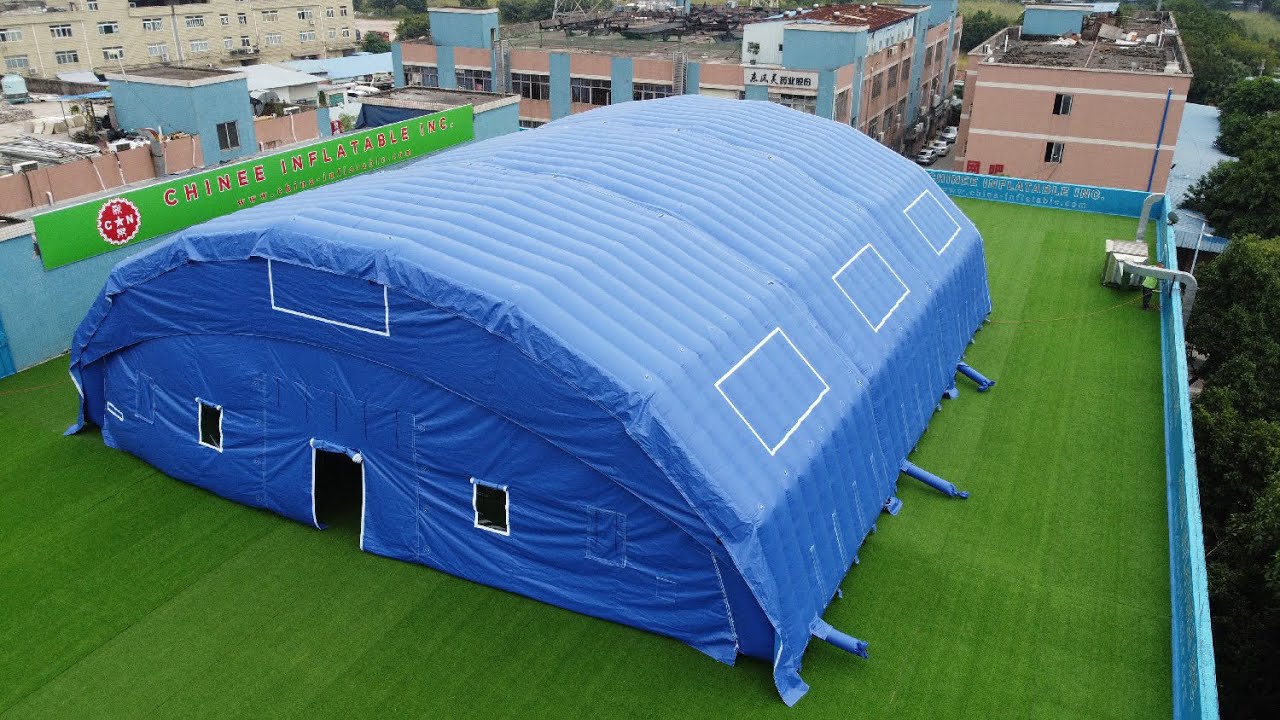 Inflatable tent giant Outdoor Camping Party Advertising Event big blue tent 18X18m  tent1-700