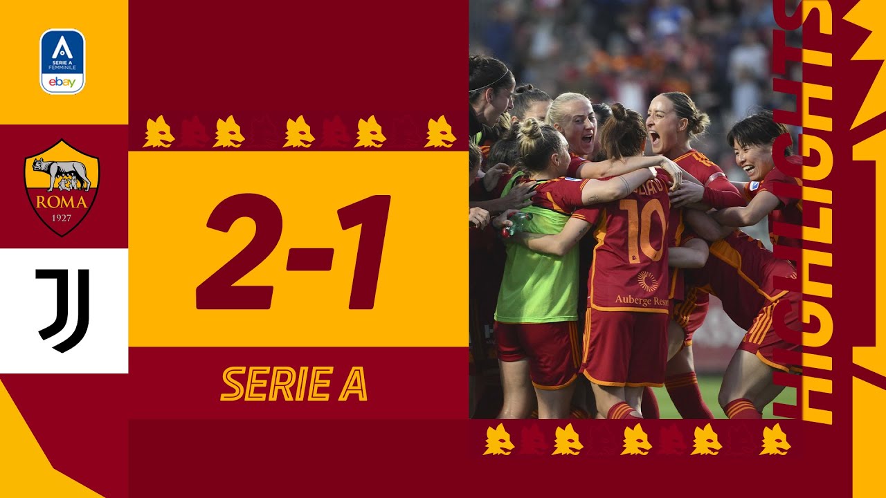 VIEEEEEEEENS!!!  💛❤️ Roma Women 2-1 Juventus | Serie A Highlights 2023-24