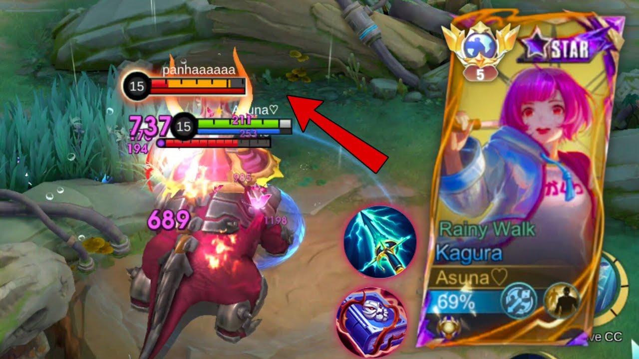 Kagura CDR Build Carry Team In RANK MATCH !! Mobile Legends