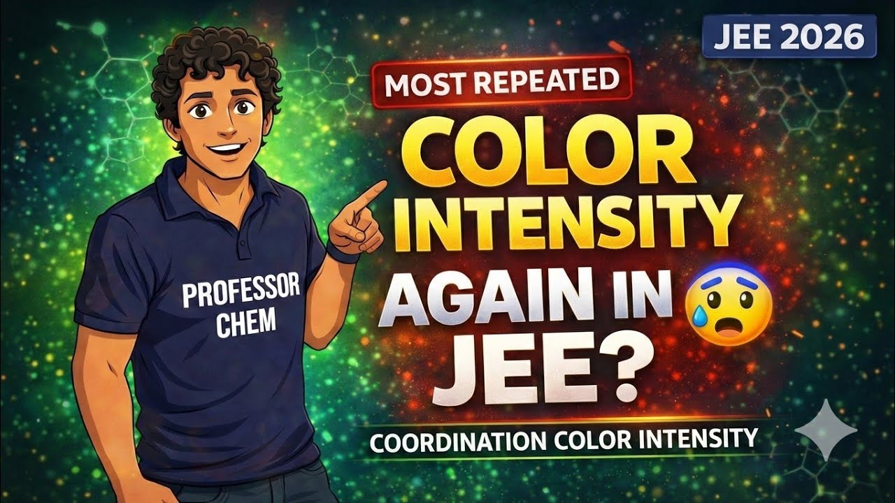 🔥JEE coordination color intensity Rank booster (Ques-19). Selection rule