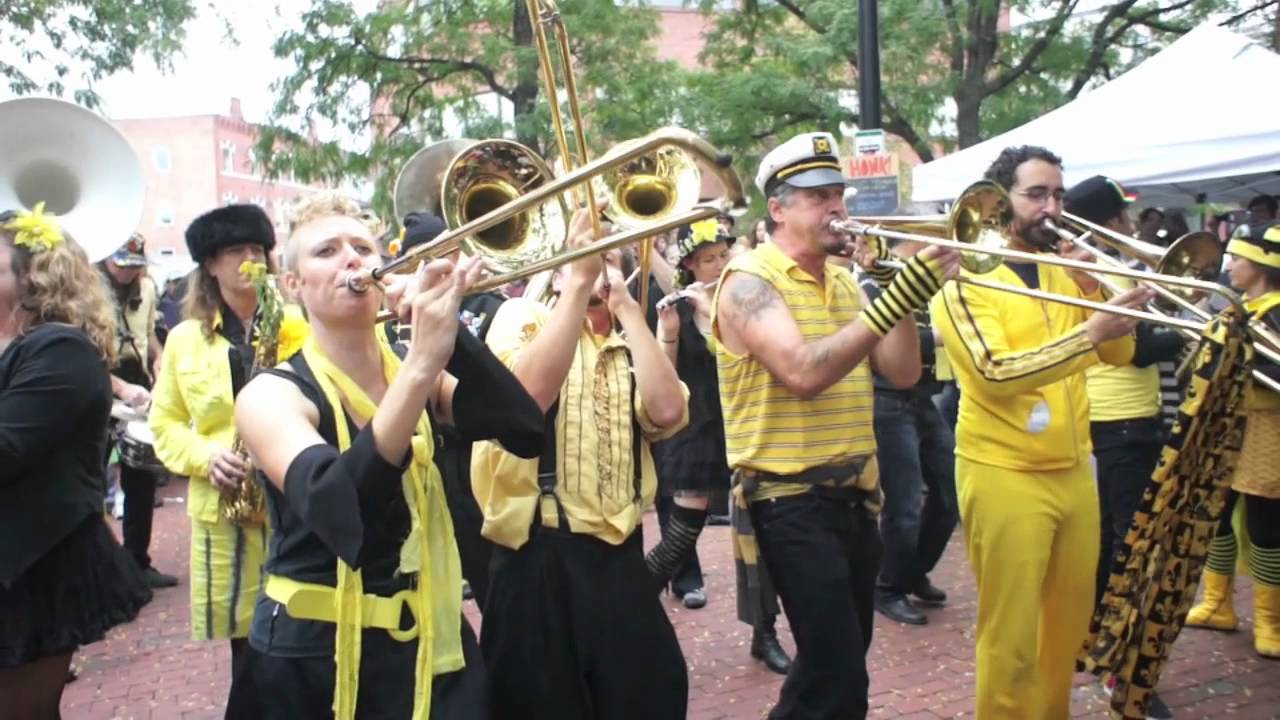 Minor Mishap Marching Band - Disko Partizani at HONK! 2011