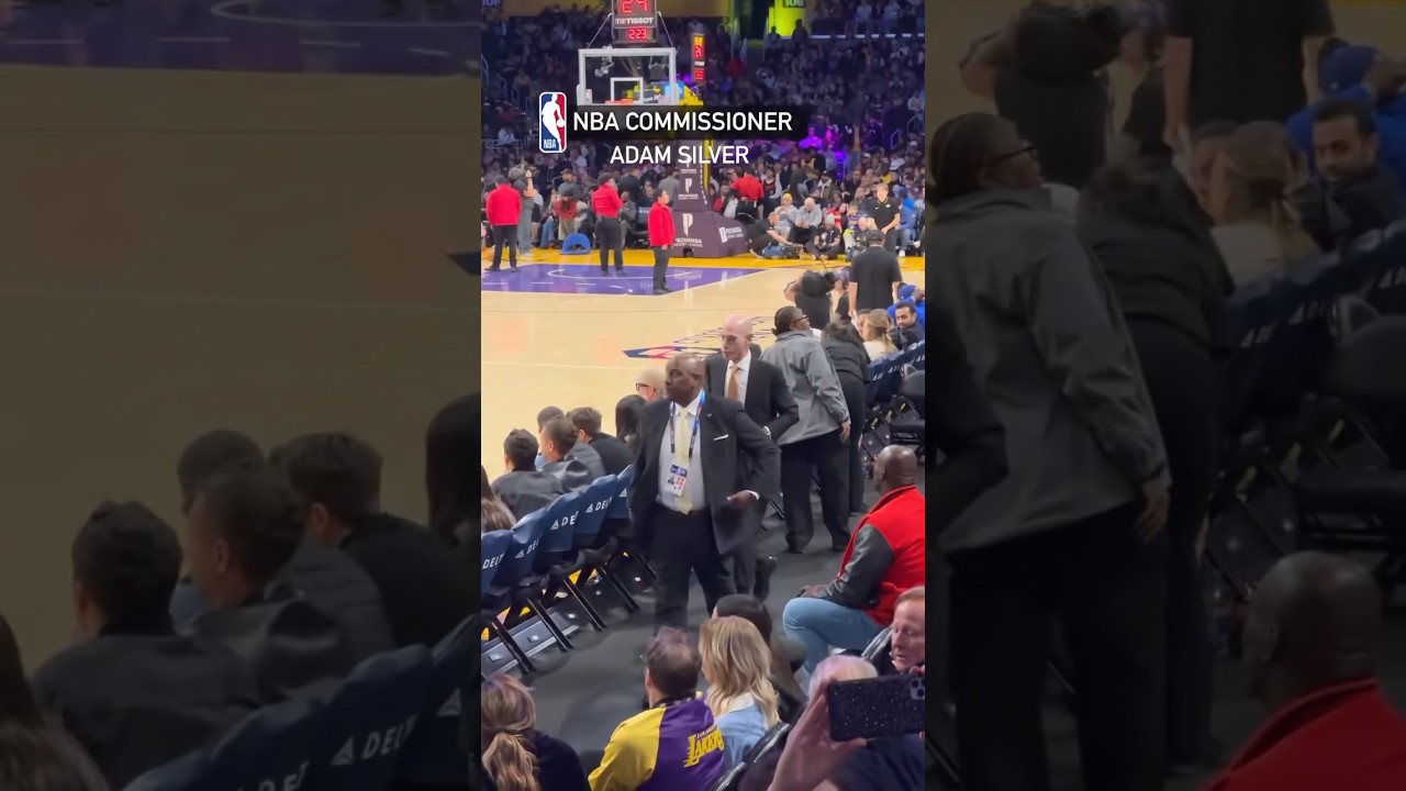 NBA Commissioner Adam Silver at the Lakers game #nba #commissioner