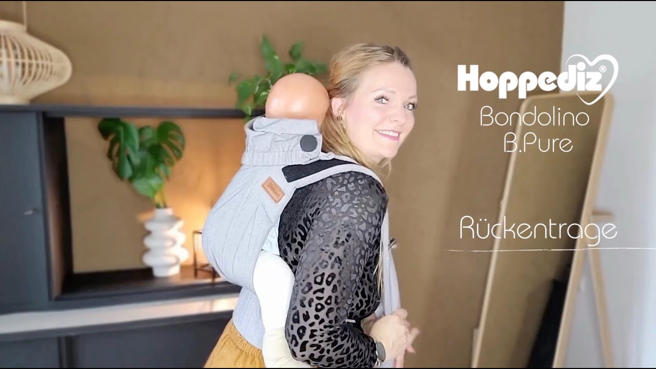 NEU - Babytrage BONDOLINO B.PURE - Rückentrage | Hoppediz
