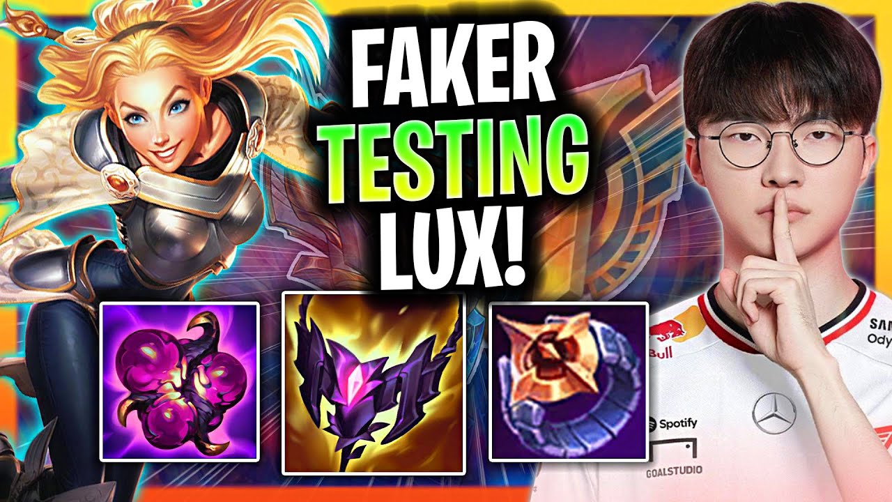 T1 FAKER LUX SUPPORT vs LULU [TESTING] | T1 Faker Lux SUPPORT Guide Patch 26.3 League of Legends