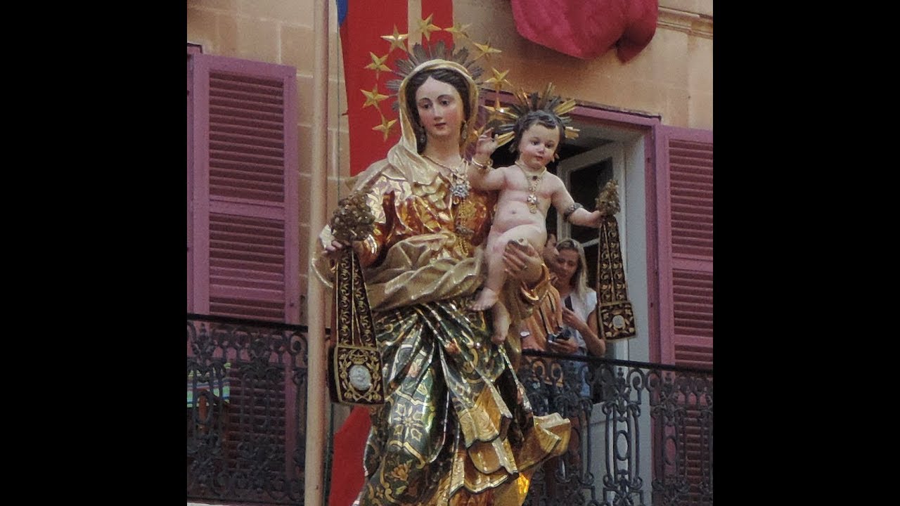 Feast of Our Lady of Mount Carmel  Mdina Malta 2017