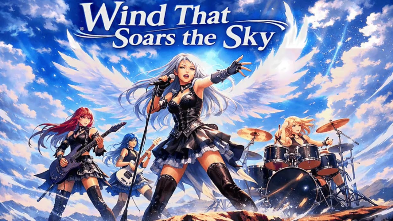 Wind That Soars the Sky｜｜Anime Song｜Epic Music｜AI Music Video｜Japanese Rock｜Visual｜Symphonic Metal｜