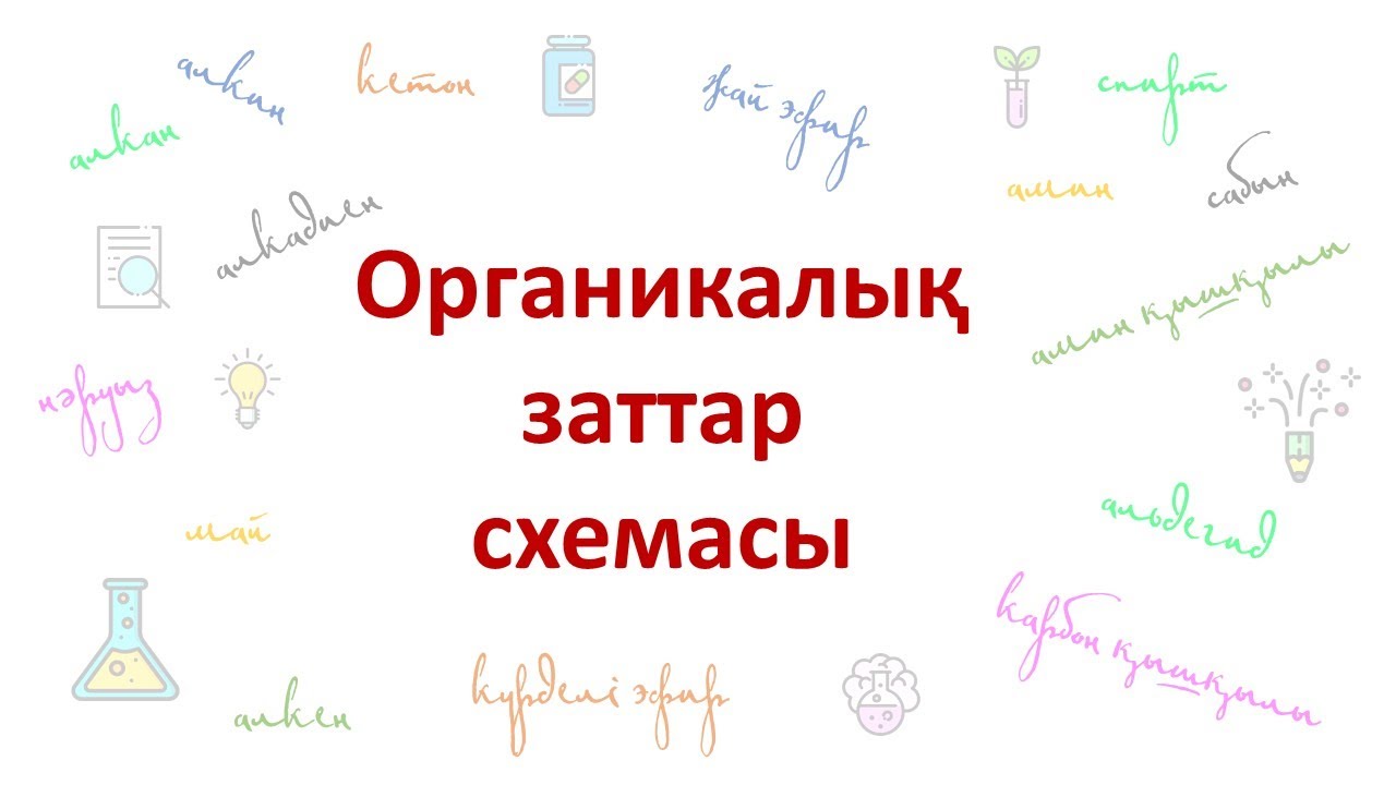 Органикалық заттар схемасы