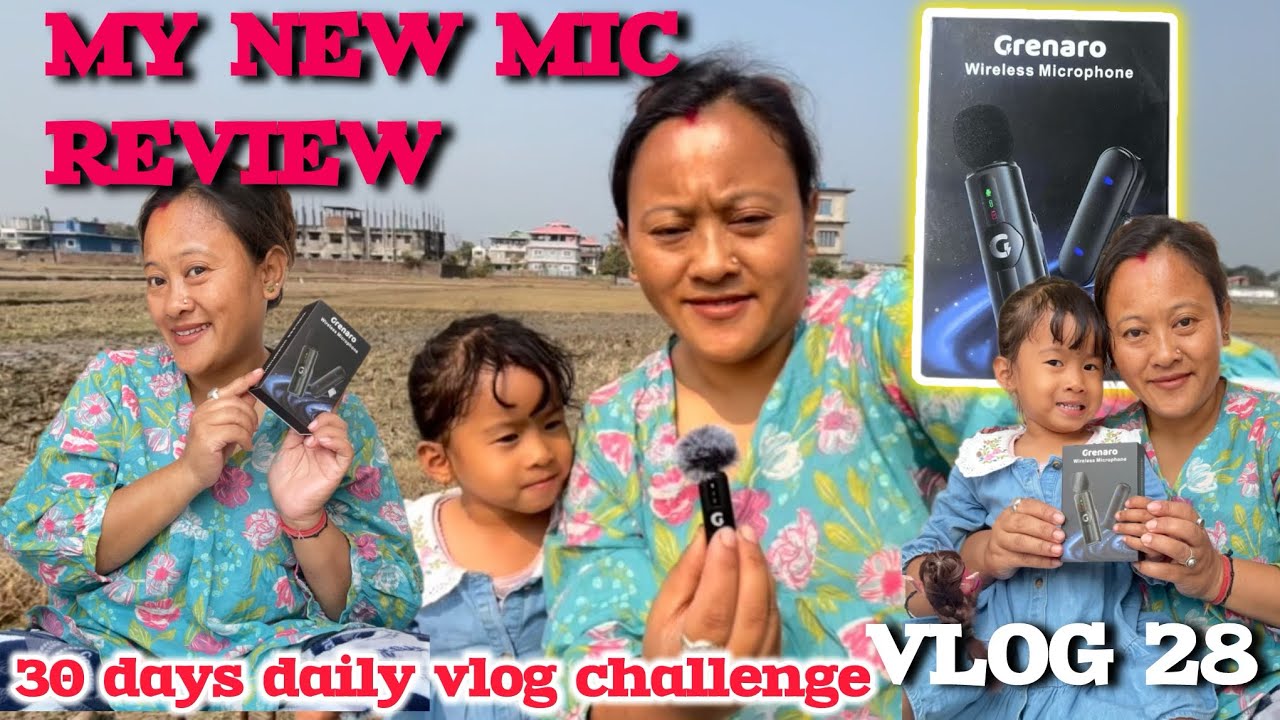 MY NEW MIC REVIEW II GENUINE REVIEW II GRENARO WIRELESS MIC🎤 II DAILY VLOG CHALLENGE II DAY 27/30