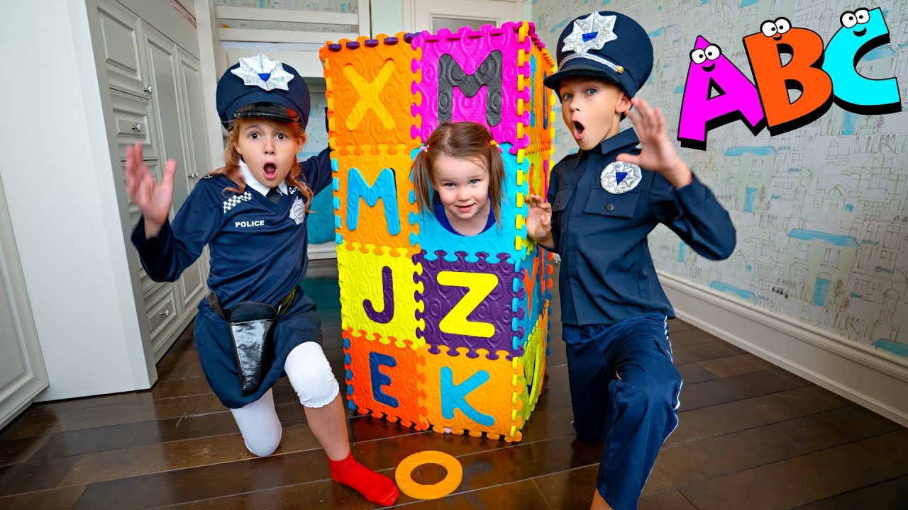Five Kids Learn the alphabet ABC + more Children's Songs and Videos