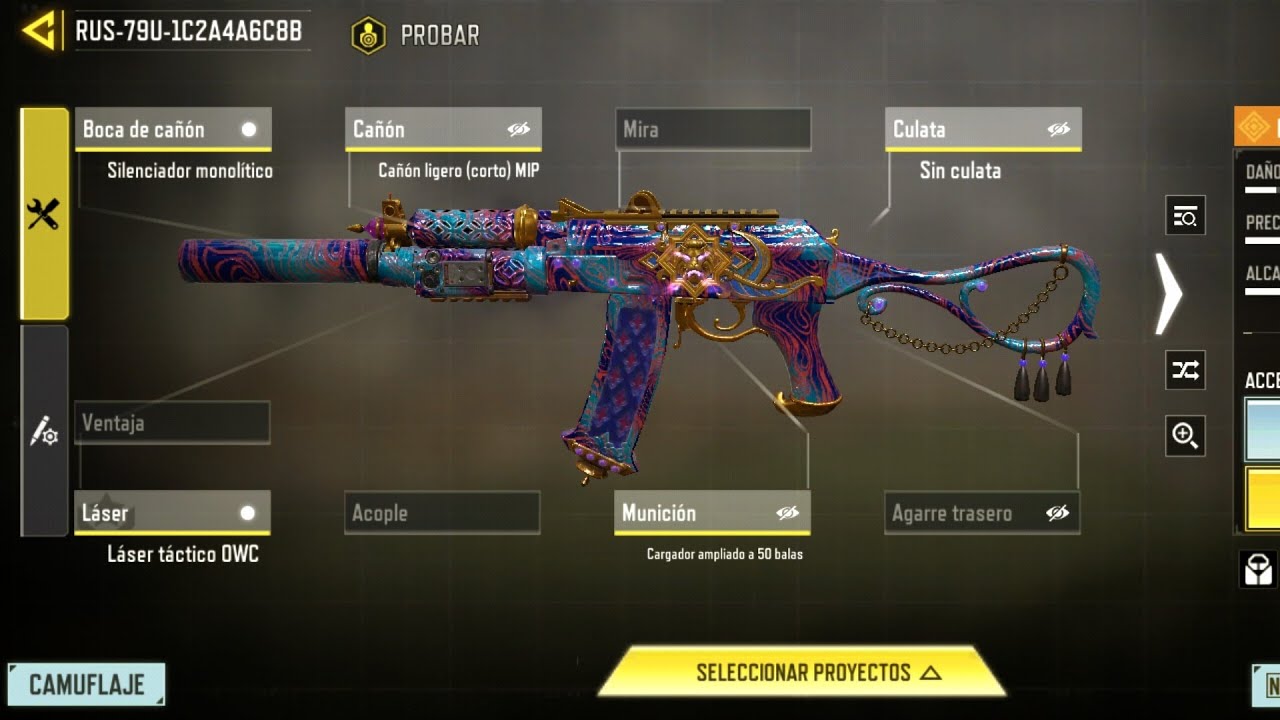 CODM | RUS-79U-MYSTICAL LAMP (DAMASCO) | LEGENDARIA | MIRA DE HIERRO | ENLACE | PT8