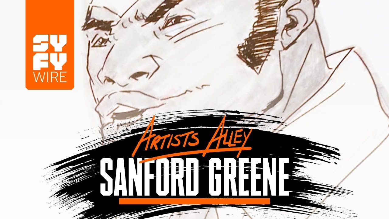 Drawing Luke Cage With Comic Book Artist Sanford Greene (Artists Alley) | SYFY WIRE