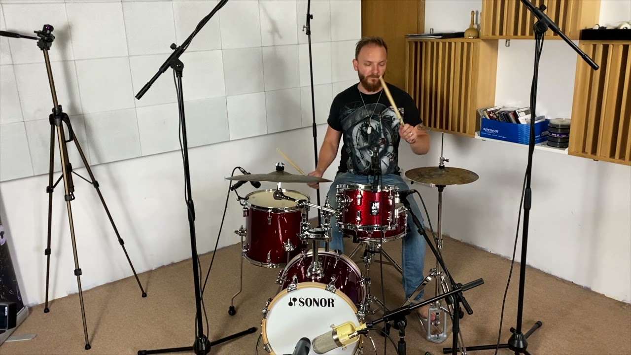 SONOR AQX Jungle set Red Moon Sparkle