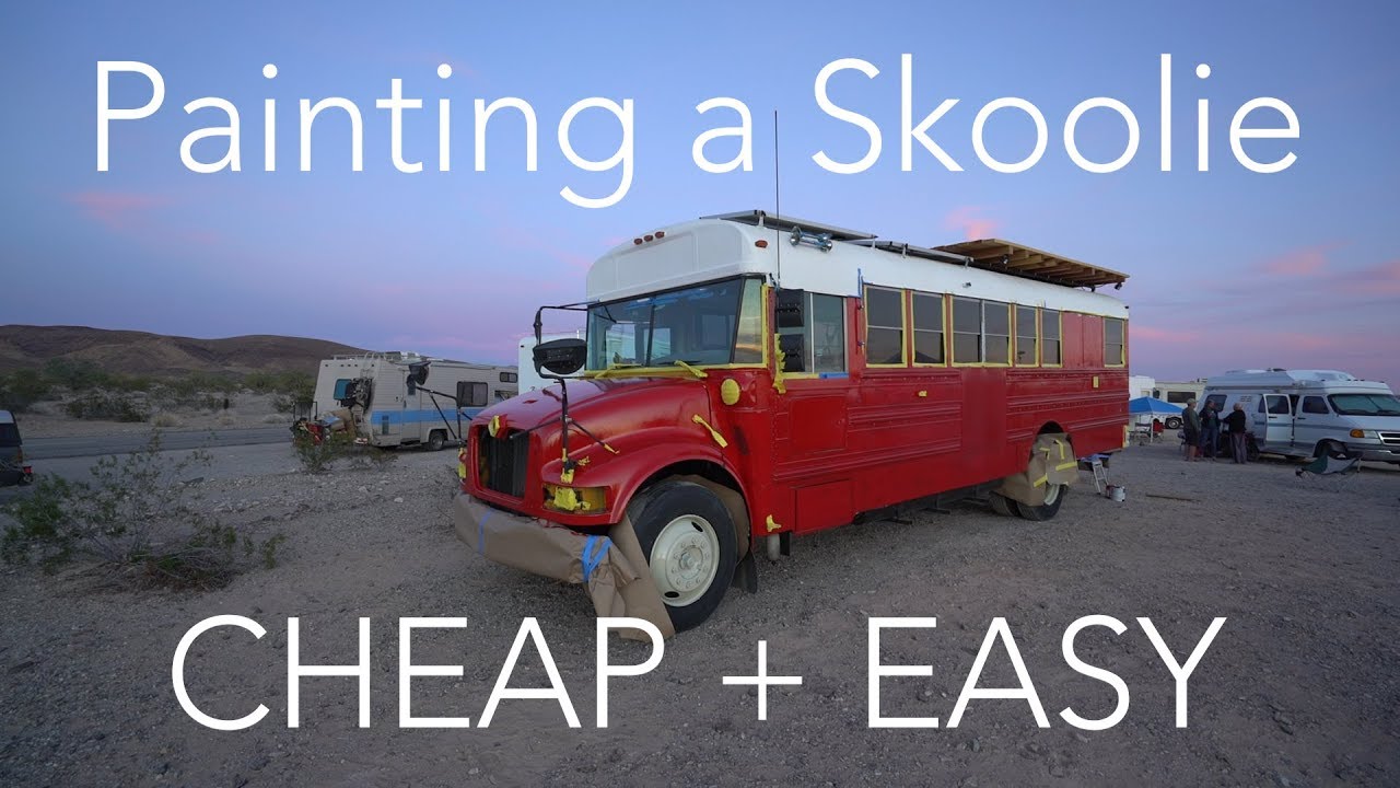 Toughest, Cheapest Paint for Skoolie + VanLife (Tractor Enamel Paint)