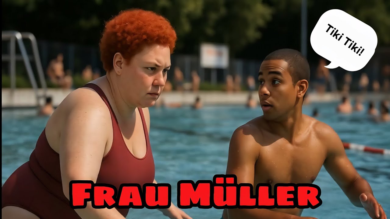 Frau M&uuml;ller, der Schrecken des Freibads | Tiki