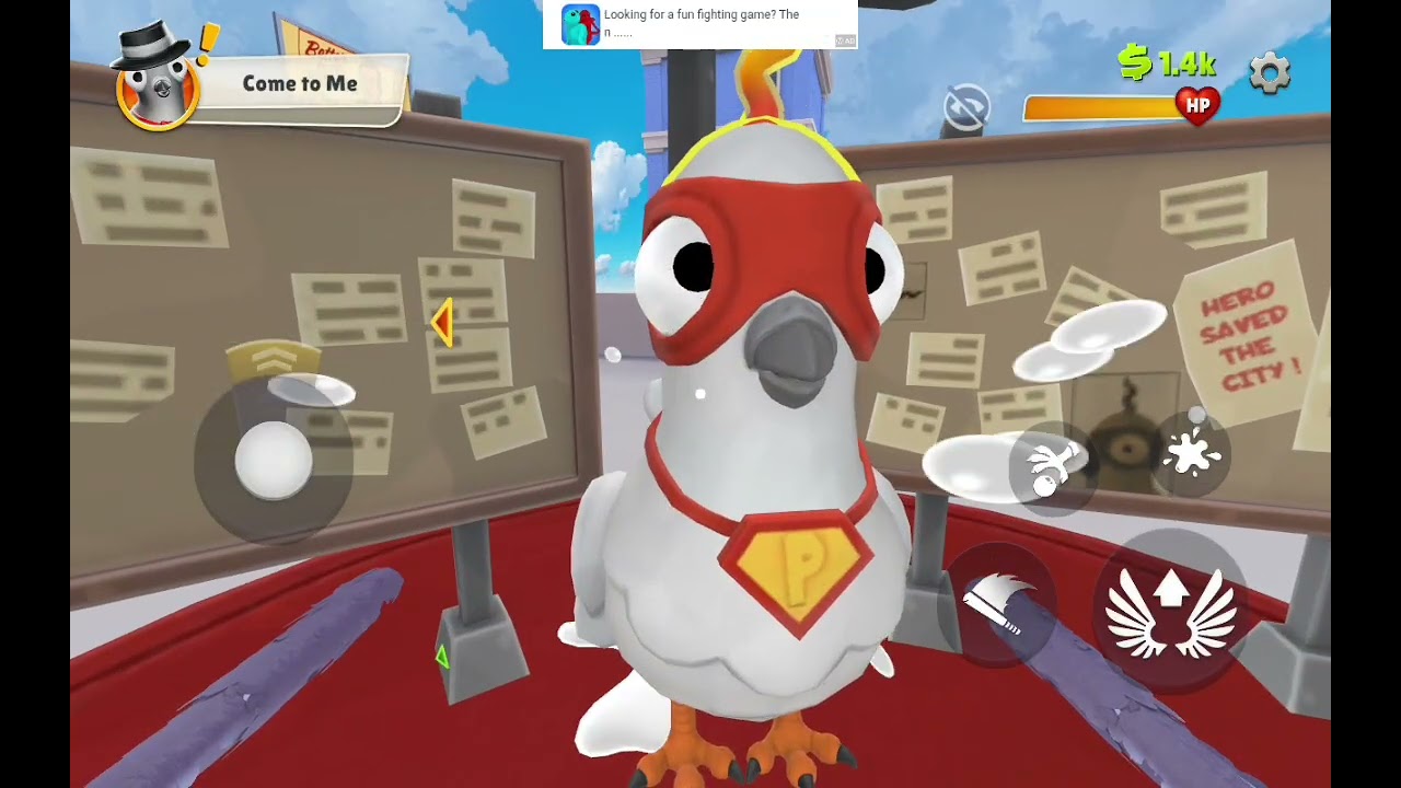 Playing I am bird 
