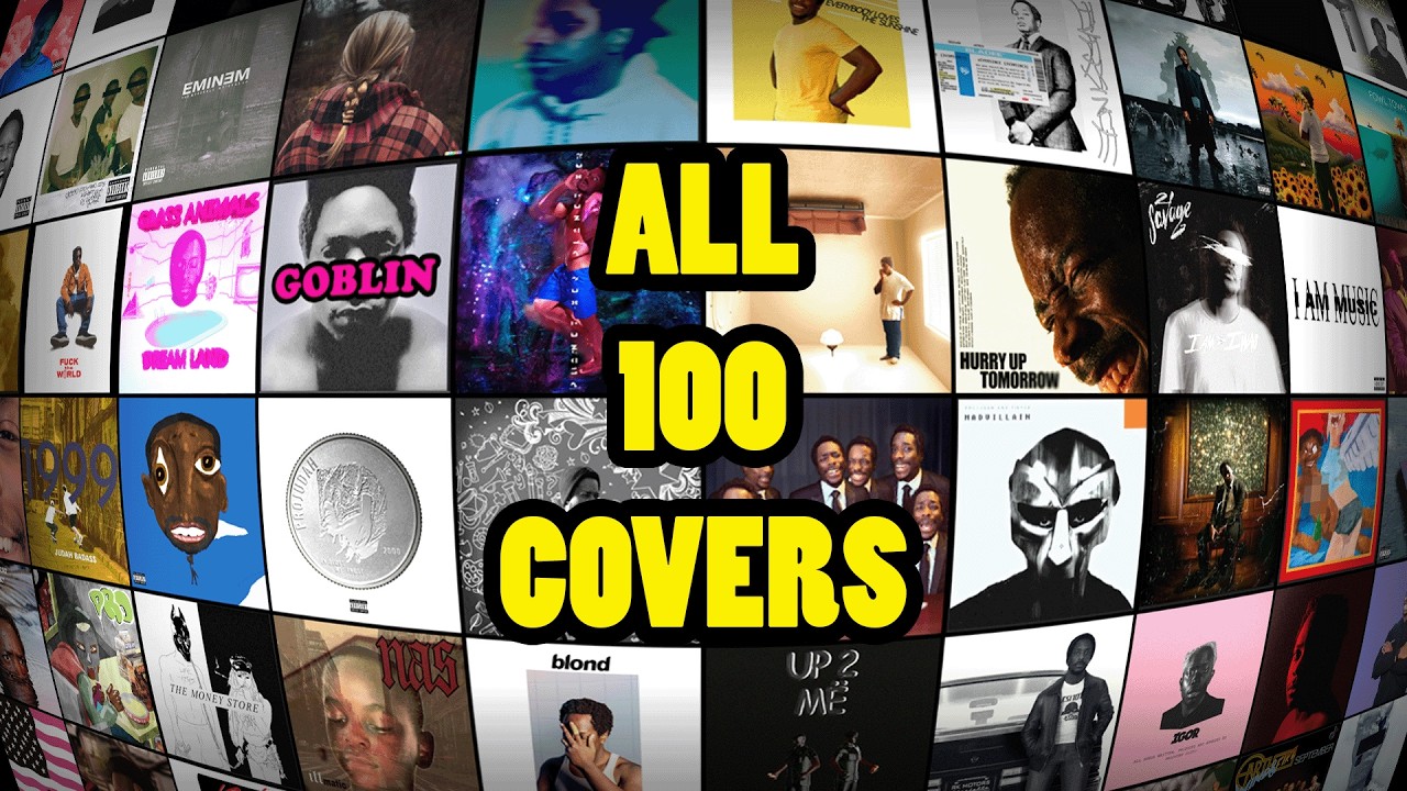 1 Guy Recreates 100 Album Covers - Compilation