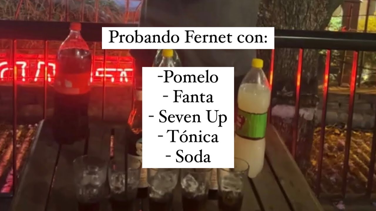 Probamos Fernet con Fanta, Pomelo, Seven up, T&oacute;nica y Soda.