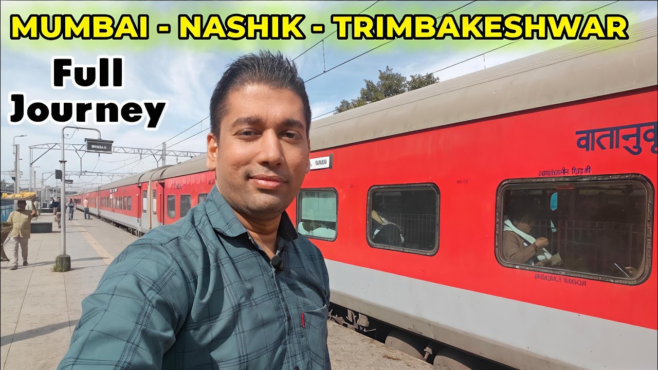 Pushpak Express Mumbai CSMT to Nashik Road Full Journey || Mumbai to Nashik Trimbakeshwar Journey