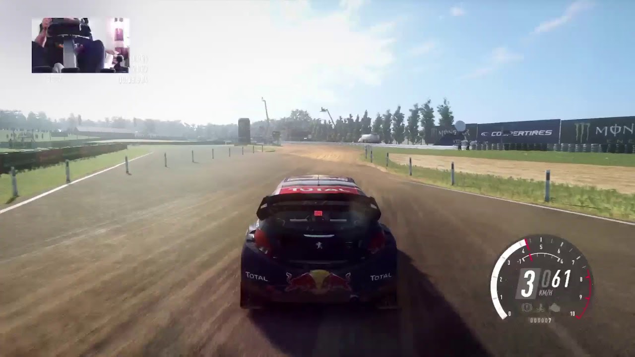 Dirt rally 2.0 training with new gearshift Logitech  H pattern..