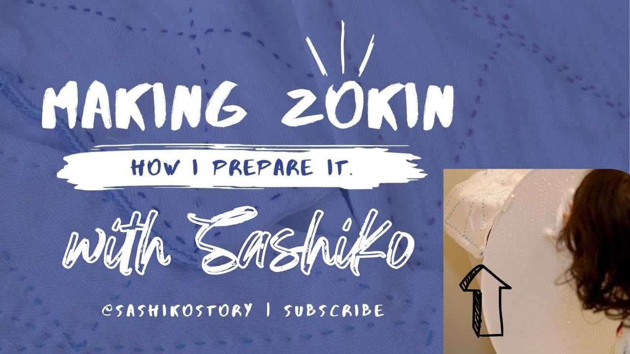 Zokin with Sashiko (Zokin as Cleaning Rug) & Apply it to Ordinary Days | (英語版）日々の雑巾作りを刺し子糸で