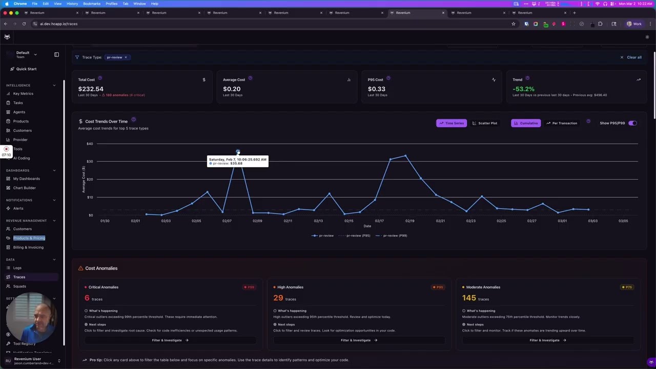 A $26 Pull Request Review: P99 Analysis for AI Agent Cost Optimization | Revenium