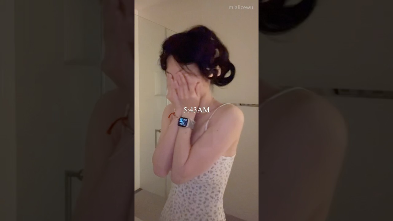 🩰*get ready with me at 6am*🫧#morningroutine #asmr #skincare #vlog #foryou #fyp #morning #grwm