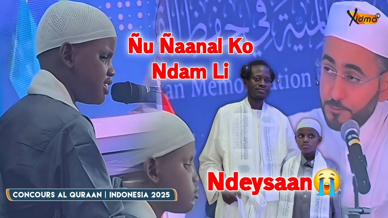 🟠Ndeysaan😭 1er Prestation Ousmane Concours Al Quraan Indonesia 2025 | Al Badri وزارة الشؤون الدينية 