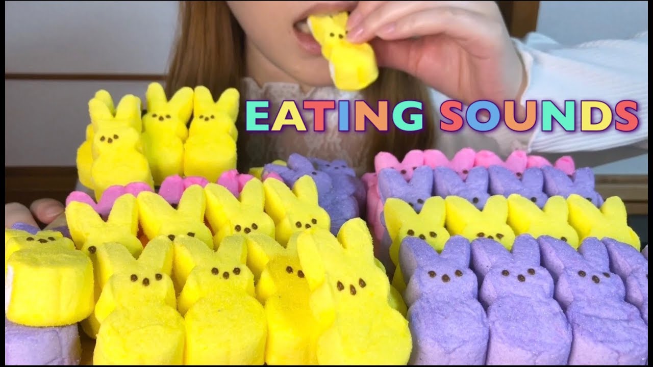 《Eating sounds/No talking》Peeps Marshmallows!マシュマロ!