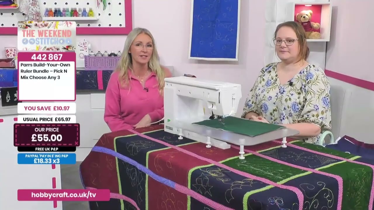Quilting with Parrs Free Motion Rulers