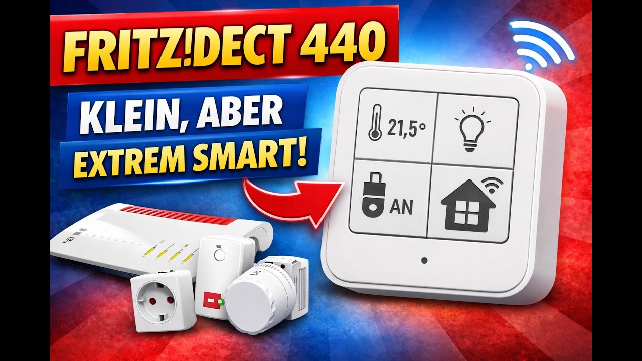„FRITZ!DECT 440 im Test-Das kann der smarte Taster wirklich“ #FritzDECT440 #FritzBox #SmartHome #AVM