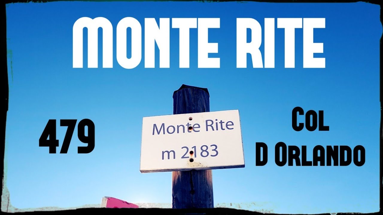 Monte Rite per il sentiero 479 Col D'Orlando da passo Cibiana //MMM //nov23
